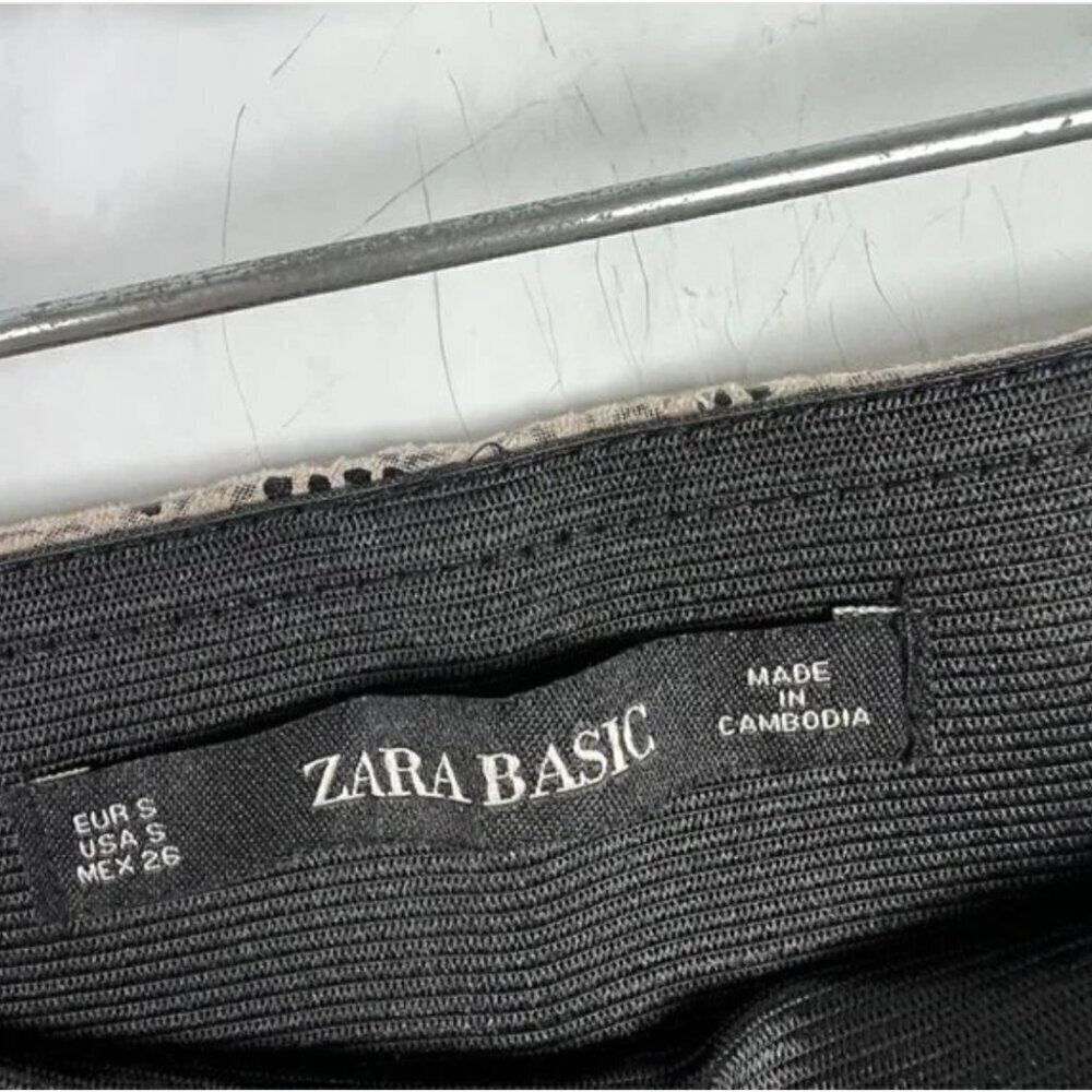 Zara Basic Python Snakeskin Print Faux Suede Legg… - image 6